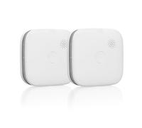 Smartwares Detector de Humo, Sensor de 10 Años, Pila Sustituible de 5 Años | Interconexión hasta 24 unidades, Lote con 2 piezas, Indicador luminoso, Botón para prueba, FSM-11652
