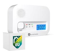 Smartwares Detector de monóxido de Carbono - Sensor de 10 años - con Pantalla y botón de Prueba - FGA-13041