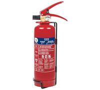 Smartwares Extintor de Polvo - 1 kg - para Fuegos ABC - Adecuado para vehículos y hogares - Soporte de Montaje Incluido - FEX-15112