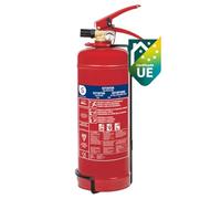 Smartwares Extintor de polvo FEX-15122 – 2 kg, para fuegos ABC, con soporte de montaje