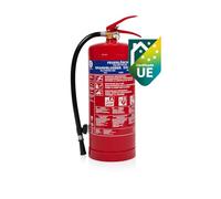 Smartwares Extintor de polvo - 6 kg - para incendios ABC - Adecuado para vehículos grandes y viviendas - Soporte de montaje incluido - FEX-15162