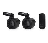 Set de Mini Enchufes para Exterior Smartwares SH4-99653/ Negros