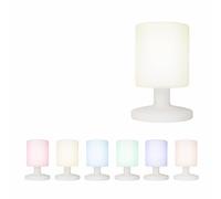 Smartwares Lámpara de mesa LED - 3 modos y 7 colores - Inalámbrica, recargable por USB - Uso interior y exterior - IDE-60067
