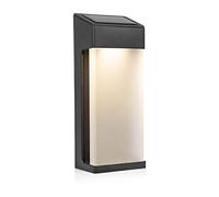Smartwares OSL-50009-Lámpara LED Pared Exterior, luz Solar OSL-50009, Color Blanco cálido, 10 LM, Carcasa de Aluminio