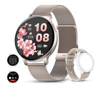 Smartwatch 1.39" llamadas Bluetooth, 120+ deportes, frecuencia card?aca, SpO2, sue?o, calor?as, IP68, Android iOS, plata