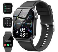 Smartwatch 1.85", llamadas, rastreador de ejercicios IP68, m?s de 100 modos deportivos, monitor card?aco (Negro)