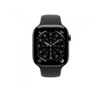 Apple Watch Series 11 GPS+Cellular con Caja de Titanio en Color Pizarra de 46 mm y Correa Deportiva Negra-Talla M/L.Calidad del Sueño,monitores de entreno y Salud,Pantalla Siempre Activa