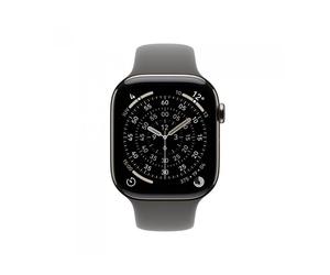 Smartwatch apple watch s11 gps + cellular 46mm natural titanium case stone grey sport band s - m (MFCW4QL/A)