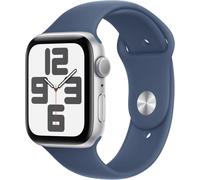 Smartwatch Apple Watch SE (2024) GPS 44mm Aluminio Plata c/ Correa Deportiva Azul Denim - M/L