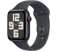 Apple Watch SE de 2.ª generación GPS + Cellular Smartwatch con Caja de Aluminio en Medianoche de 44 mm y Correa Deportiva Medianoche - Talla M/L. Monitores de entreno y sueño y Resistencia al Agua