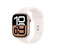 Apple Watch Series 10 GPS + Cellular Smartwatch con Caja de Aluminio Oro Rosa de 46 mm y Correa Deportiva Rosa Rubor - Talla M/L. Monitor de entreno, App ECG, Pantalla Retina Siempre Activa