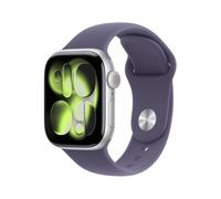 Smartwatch Apple Watch Series 11 GPS 42mm Alumínio Prateado c/ bracelete Desportiva Roxa S/M