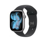 Smartwatch Apple Watch Series 11 GPS 46mm Alumínio Cinzento Sideral c/ bracelete Desportiva Preta S/M