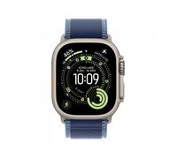 Apple Watch Ultra 3 GPS + Cellular, reloj prémium para running y multideporte con caja de titanio resistente de 49 mm y Correa Loop Trail azul/azul brillante - Talla M/L. Monitores avanzados de salud