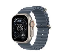 Smartwatch Apple Watch Ultra 3 GPS + Celular 49mm Titânio Natural c/ Bracelete Oceano Azul Âncora
