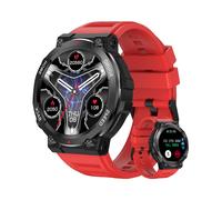 Smartwatch Chronus 1.39", llamadas Bluetooth, asistente de voz, ritmo card?aco, IP68, rastreador deportivo impermeable, rojo