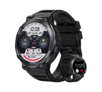 Smartwatch Chronus 1.39", llamadas Bluetooth, asistente de voz, ritmo card?aco, IP68, rastreador deportivo impermeable, negro