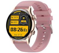 Smartwatch Colmi i30 Dourado com Pulseira de Silicone Rosa - Relógio inteligente
