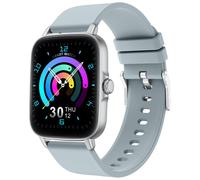 Smartwatch Colmi P28 Prateado com Pulseira de Silicone Cinza - Relógio inteligente