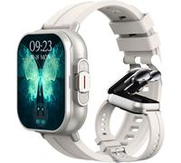 Smartwatch con Auriculares 2.01" Pantalla Inal?mbricos para Llamadas Ritmo Card?aco Presi?n Arterial Sue?o Calor?as para iOS/Android - Plata