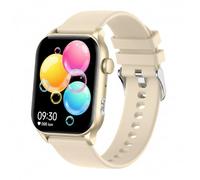 Smartwatch Deportivo con Pantalla HD Amoled, Monitor de Actividad Física,Monitor de Salud, Anillo de Actividad, Linterna, Sensores Ultra-Precisos, Notificaciones, Waterproff IP67, Negro (Dorado)