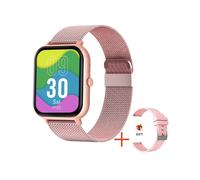 Smartwatch for Men and Women Call Function 1.83" Fitness Tracker Heart Rate Blood Pressure Sleep Tracker IP68 Waterproof (Pink)