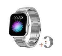 Smartwatch for Men and Women Call Function 1.83" Fitness Tracker Heart Rate Blood Pressure Sleep Tracker IP68 Waterproof (Silver)