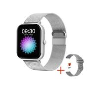 Smartwatch for Men and Women Call Function 1.83" Fitness Tracker Heart Rate Blood Pressure Sleep Tracker IP68 Waterproof (Silver)