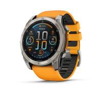 Reloj garmin fenix 8 - 51mm amoled zafiro tiranio plateado correa Talla única