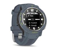 Garmin Instinct Crossover, Reloj Inteligente con manecillas de Reloj analógico luminiscentes, Pantalla Monocroma, Aplicaciones Deportivas preinstaladas y autonomía de hasta 28 días, Azul Granito