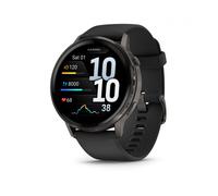 Garmin Venu 4, 45 mm, Smartwatch Premium con GPS, Pantalla táctil AMOLED, Diseño de Acero Inoxidable, Linterna LED, Funciones avanzadas de Salud y Forma física, 14 días de autonomía, Negro