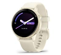 Garmin Vívoactive 6, Smartwatch con GPS, Pantalla AMOLED, Funciones Esenciales de Salud, Entrenamientos de Movilidad, Entrenamiento avanzado del sueño y hasta 11 días de autonomía, Blanco