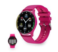 KSIX Core Reloj Inteligente Deportivo Hombre Mujer, Smartwatch con Llamadas y Notificaciones, Pulsera Actividad, Pulsómeto, Tensiómetro, Podómetro, Monitor de Salud, App iOS y Android, Fucsia