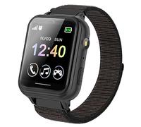 Smartwatch Niños, Reloj Inteligente niño con 10 Juego, podómetro, Cámara, Música, SOS, Linterna, Despertador, Reloj Teléfono con Pantalla Táctil y Protector para Niños y Niñas 3-12 Años (Negro)