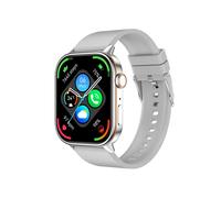 Smartwatch Qx17 con GPS, brújula y 100 contactos, bloqueo de contraseña (gris)
