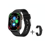 Smartwatch Qx17 con GPS, brújula y 100 contactos, bloqueo de contraseña (negro)
