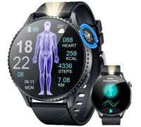 Smartwatch Reloj Inteligente Hombre con Llamadas: 1,56" AMOLED Smart Watch com ECG/HRV/BMI/ /Frecuencia Cardíaca Spo2 Presión Arterial Sueño Bluetooth Pulsera Fitness para Android iOS