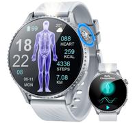 Smartwatch Reloj Inteligente Hombre con Llamadas: 1,56" AMOLED Smart Watch com ECG/HRV/BMI/ /Frecuencia Cardíaca Spo2 Presión Arterial Sueño Bluetooth Pulsera Fitness para Android iOS