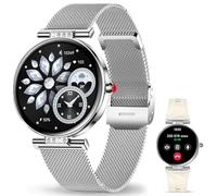 Smartwatch Reloj Inteligente Para Mujer Ligero con FuncióN TeléFono Redonda Delgada Notificación de la Aplicación Seguimiento Monitoreo Salud Actividad FíSica Bluetooth Resistente Agua Android Ios