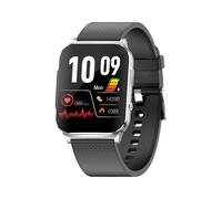 Smartwatch Ritmo Card?aco SpO2 Presi?n Arterial Sue?o HRV Temperatura Corporal Plateado