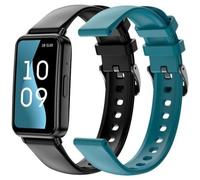 SPC Duo Fit - Pulsera Deportiva con Pantalla AMOLED 1,47” | Llamadas Bluetooth y notificaciones | +100 Deportes | 2 Correas Incluidas (Negro y Turquesa) | Batería hasta 8 días | IP68 | App Smart You