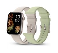 Smartwatch SPC Smartee Duo 2 9650B/ Notificaciones/ Frecuencia Cardíaca/ Blanco/ Incluye Correa Extra