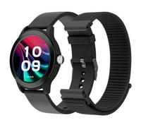 SPC Smartee Duo Vivo 2 - Smartwatch Reloj Inteligente con Esfera Redonda AMOLED 1,32” | Llamadas Bluetooth | 2 Correas | 100 Deportes | IP68 | 8 días batería | Control App, Android/iOS - Negro