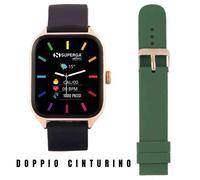 SMARTWATCH SWT-STC006 GOLD + CINTURINO WINNER SILICONE NERO O VERDE