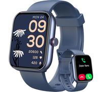 Smartwatch with Alexa, Bluetooth Calls, 1.91" HD Display, IP68 Waterproof, 100 Sports, Heart Rate & Sleep Monitor (Blue)
