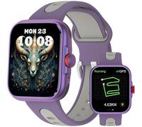 Smartwatch with Alexa, GPS, 1.78" AMOLED, IP68 Waterproof, Bluetooth Calls, Heart Rate & Sleep Monitor (Purple)