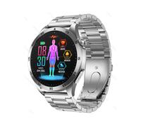 Smartwatch with blood sugar control micro health monitor uric acid detection Bluetooth calls and SOS function (Silver)