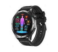 Smartwatch with blood sugar control micro health monitor uric acid detection Bluetooth calls and SOS function (Black)