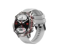 Smartwatch with Bluetooth calls, 1.43-inch display, heart rate, blood pressure, and sports modes (Gray)