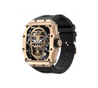 Smartwatch with Bluetooth calls, 1.95-inch AMOLED display, heart rate and blood pressure monitoring (Black)